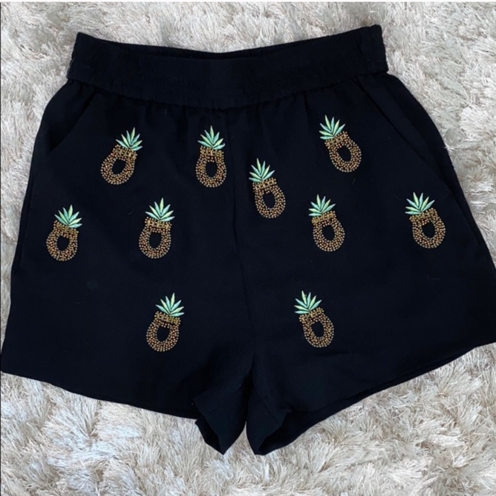 Zara pineapple shorts